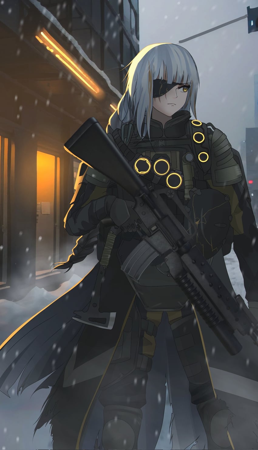 m16a1 (girls' frontline and 1 more) drawn by dgkamikaze