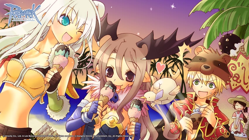 priest, alchemist, sniper, picky, and donut girl (ragnarok online) drawn by fujimori_nattsu