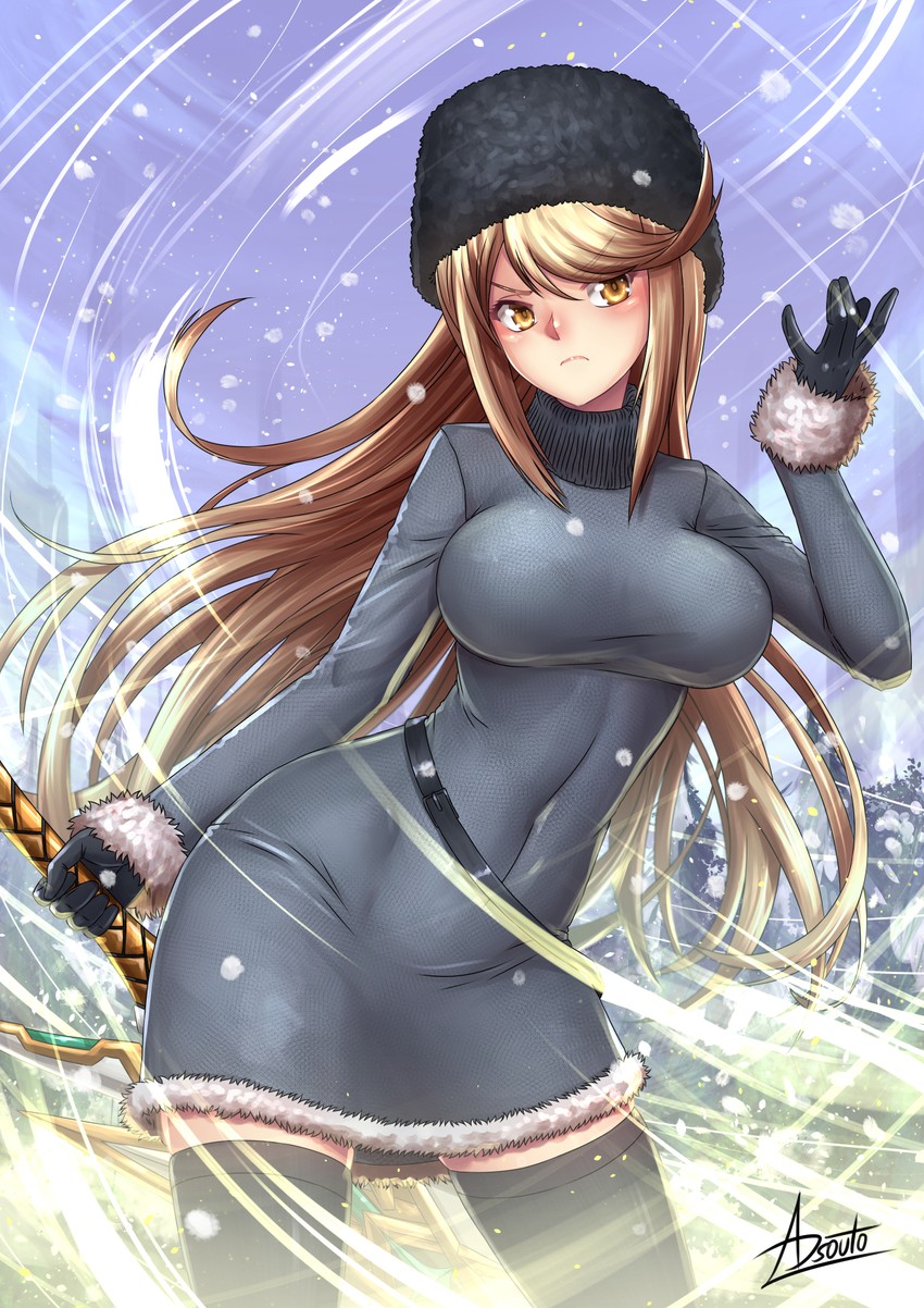 mythra (xenoblade chronicles and 1 more) drawn by adsouto
