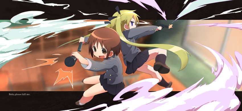 sonya and oribe yasuna (kill me baby) drawn by okayparium