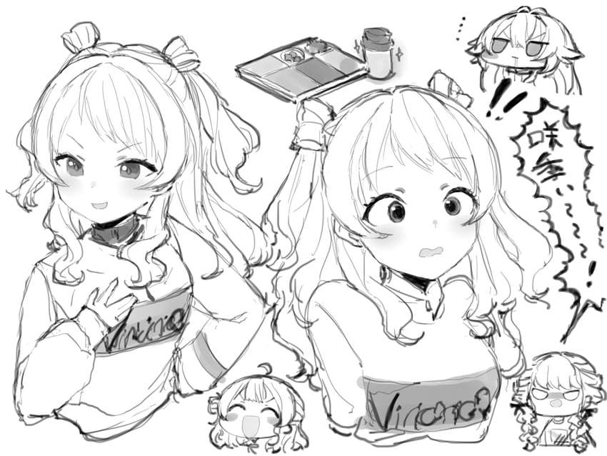 fujita kotone, hanami ume, hanami saki, and tsukimura temari (idolmaster and 1 more) drawn by kotatu_(akaki01aoki00)