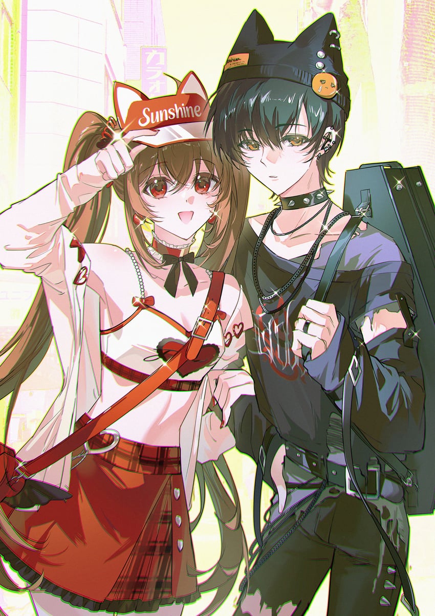 estelle bright and joshua bright (eiyuu densetsu and 1 more) drawn by eien_galaxy_ko
