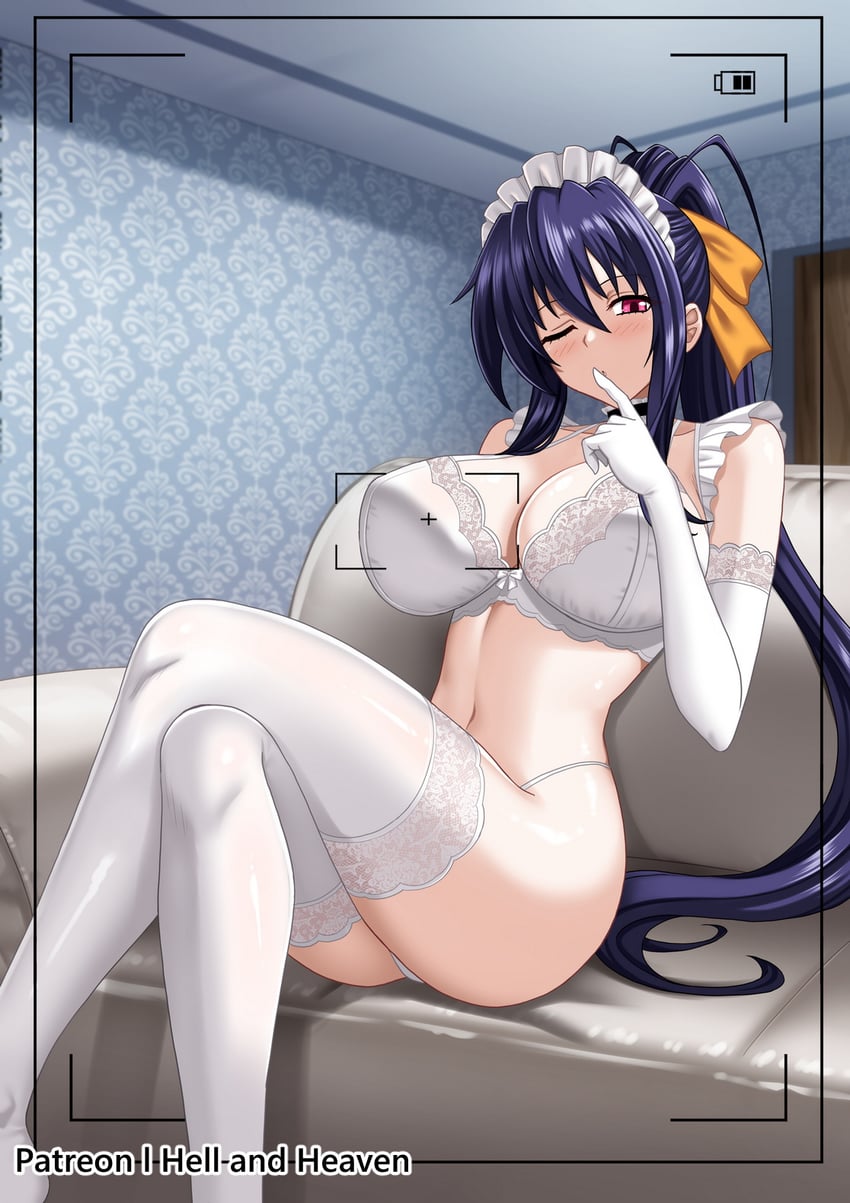 himejima akeno (high school dxd) drawn by hellandheaven