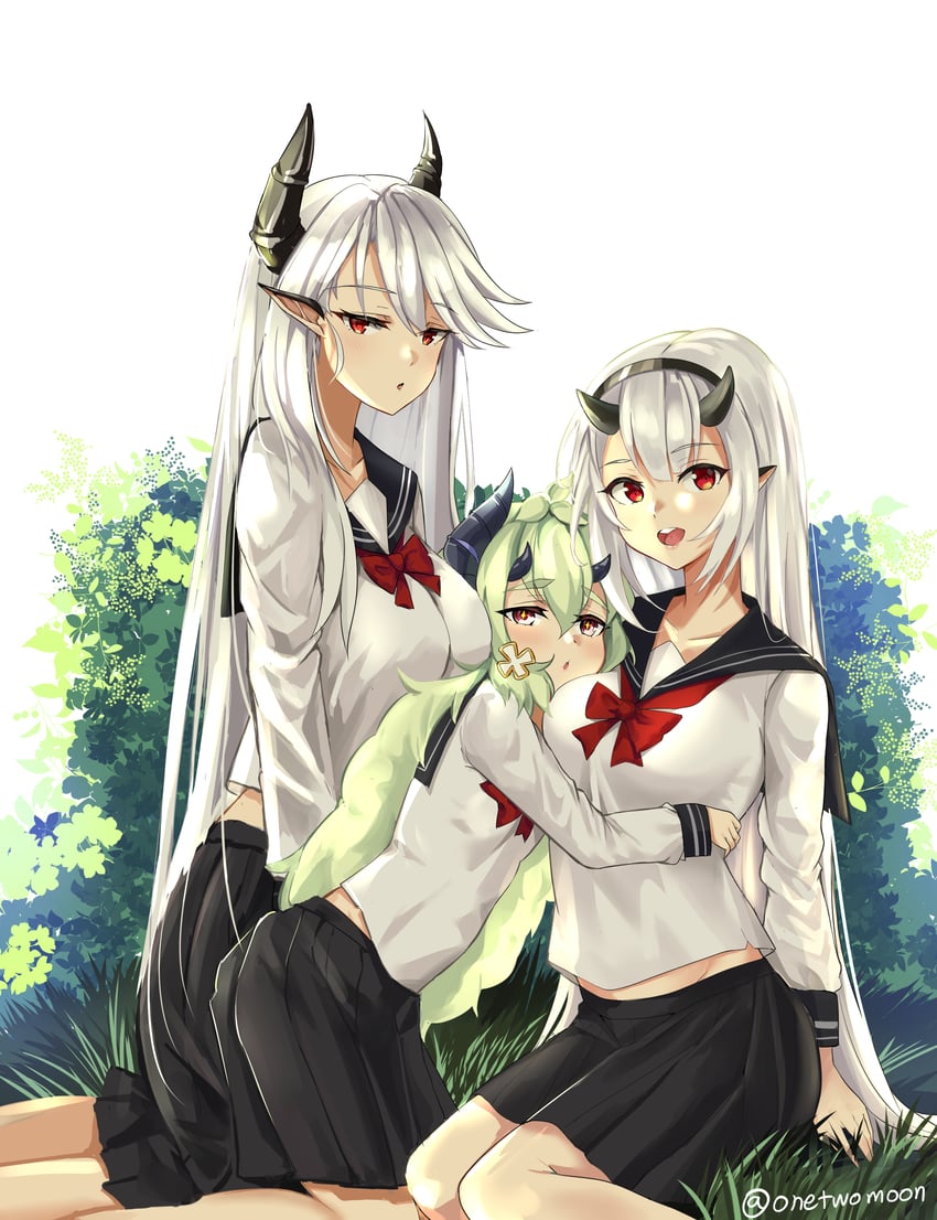 luna, yufine, and alencia (epic seven) drawn by twomoon