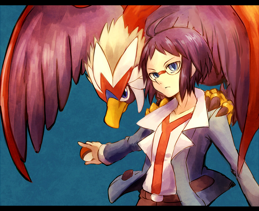 cheren and braviary (pokemon and 1 more) drawn by kabocha_torute