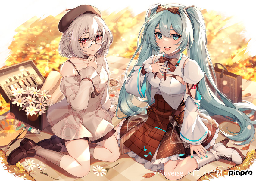hatsune miku (vocaloid and 1 more) drawn by peta_(snc7)