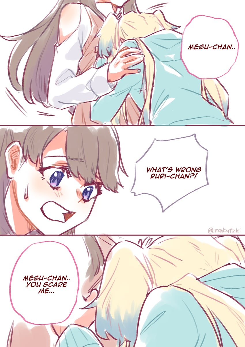 fujishima megumi and osawa rurino (love live! and 1 more) drawn by rakatzki