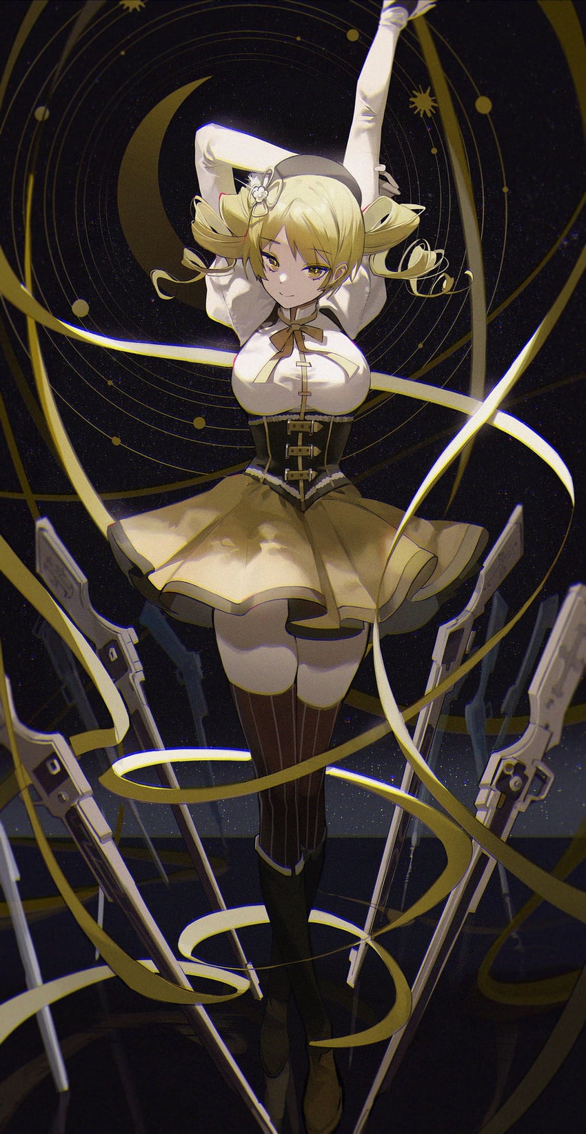 tomoe mami (mahou shoujo madoka magica) drawn by buri_(retty9349)