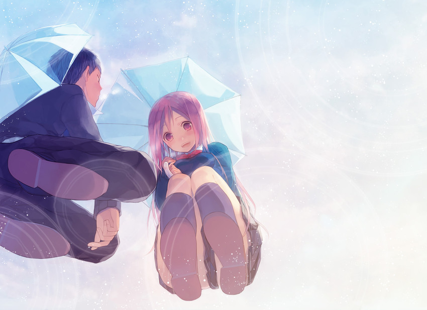 aomine daiki and momoi satsuki (kuroko no basuke) drawn by odashi_(namiri)