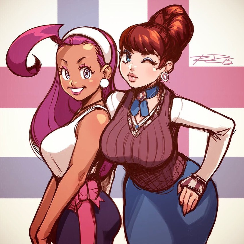 bliss barson and sorbet la carelle (cryamore) drawn by robaato