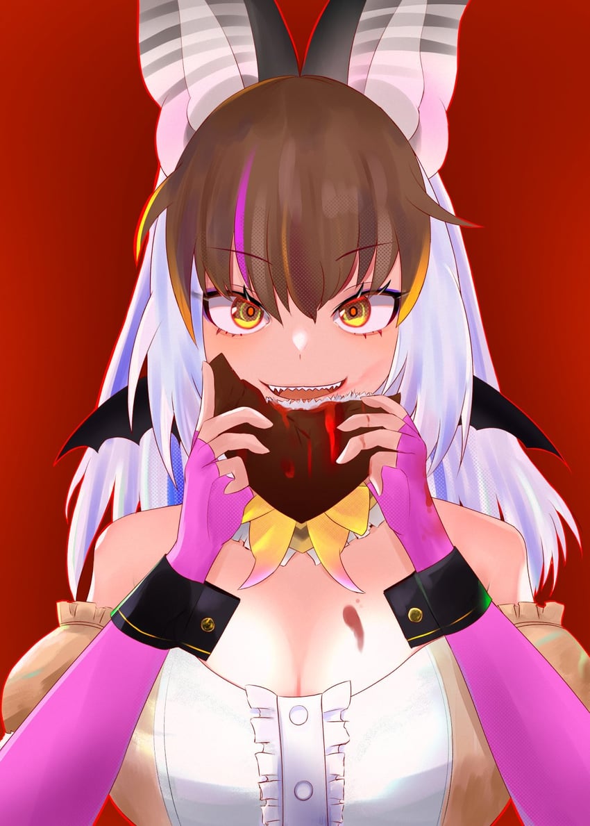 brown long-eared bat (kemono friends and 1 more) drawn by nekomimi_illust