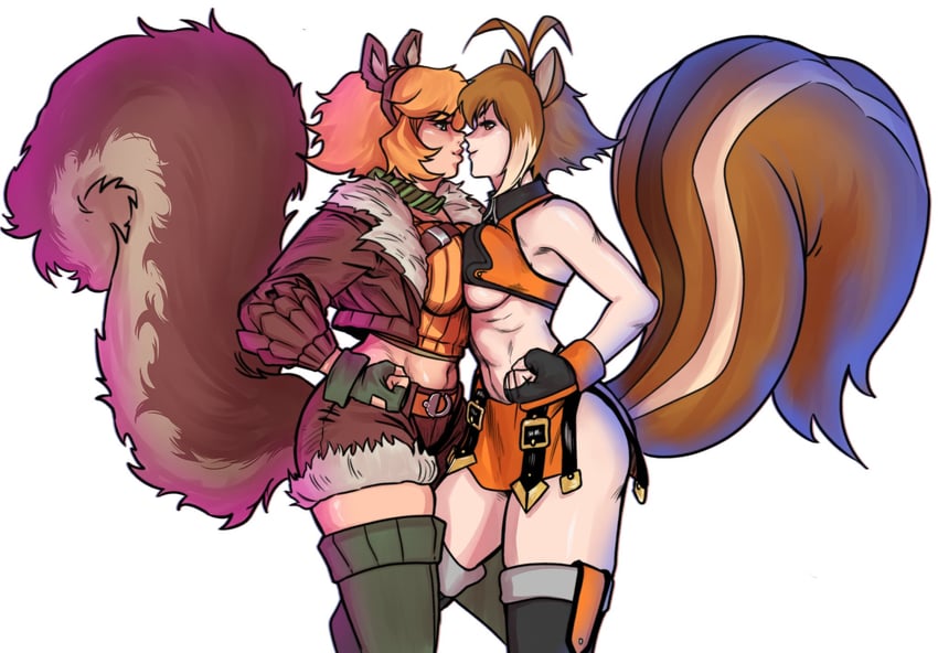 makoto nanaya and squirrel girl (marvel and 3 more) drawn by autonomousinque