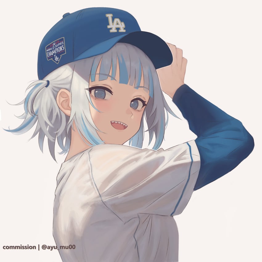 gawr gura (hololive and 2 more) drawn by ayu_mu00