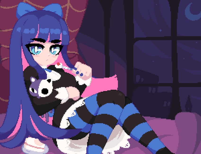 stocking and honekoneko (panty & stocking with garterbelt) drawn by minimilieu
