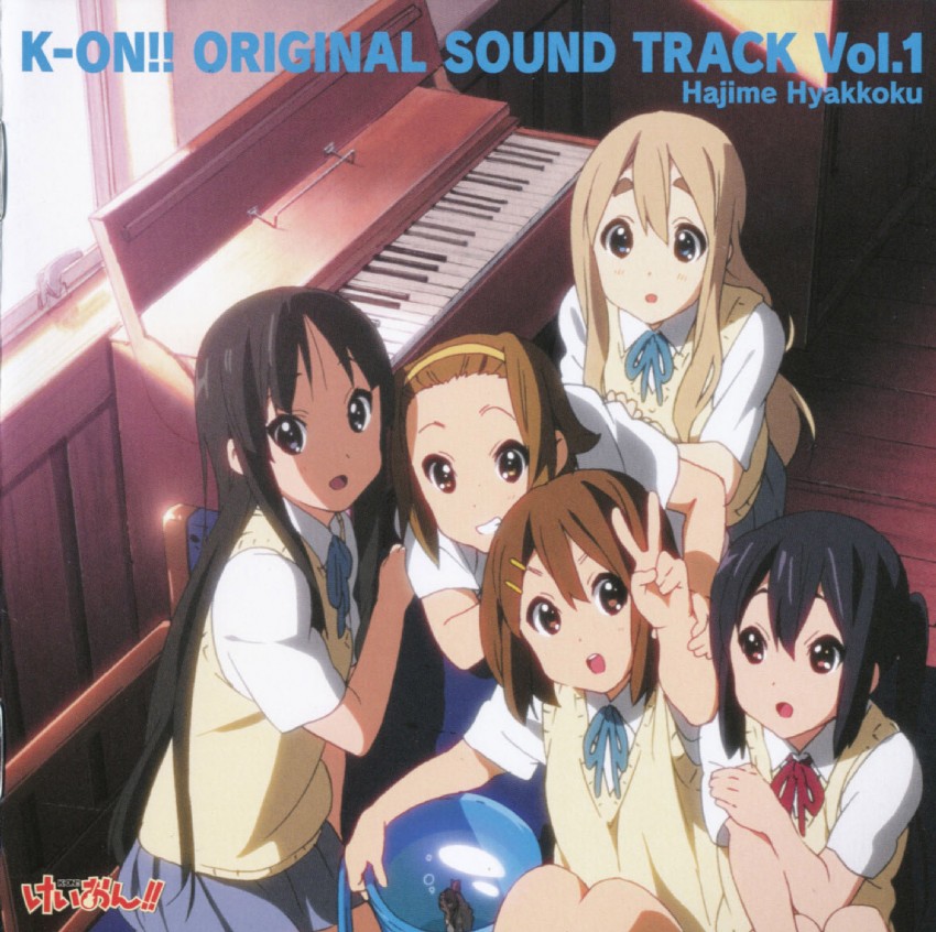 akiyama mio, nakano azusa, hirasawa yui, tainaka ritsu, kotobuki tsumugi, and 1 more (k-on!) drawn by horiguchi_yukiko