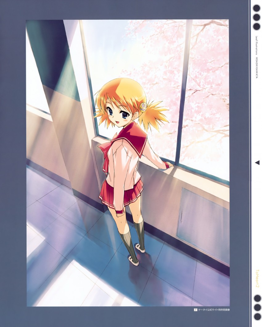 sasamori karin (to heart and 1 more) drawn by kawata_hisashi