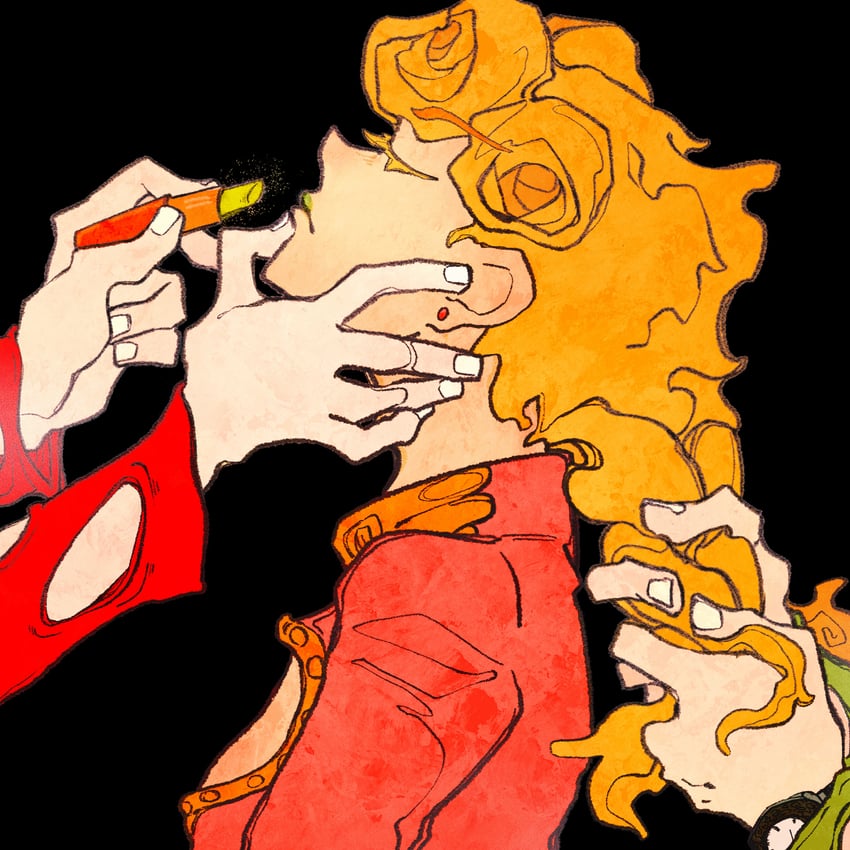 giorno giovanna and pannacotta fugo (jojo no kimyou na bouken and 1 more) drawn by y-dodo