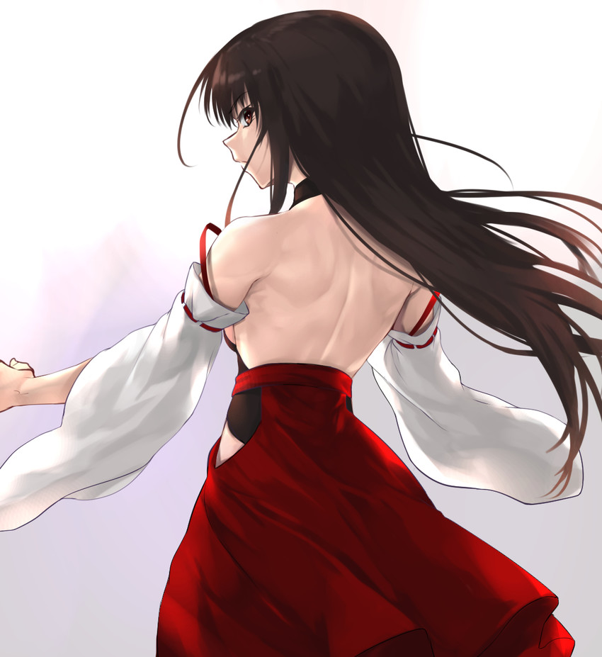 sendai hakurei no miko (original and 2 more) drawn by sudako_(dai011305)