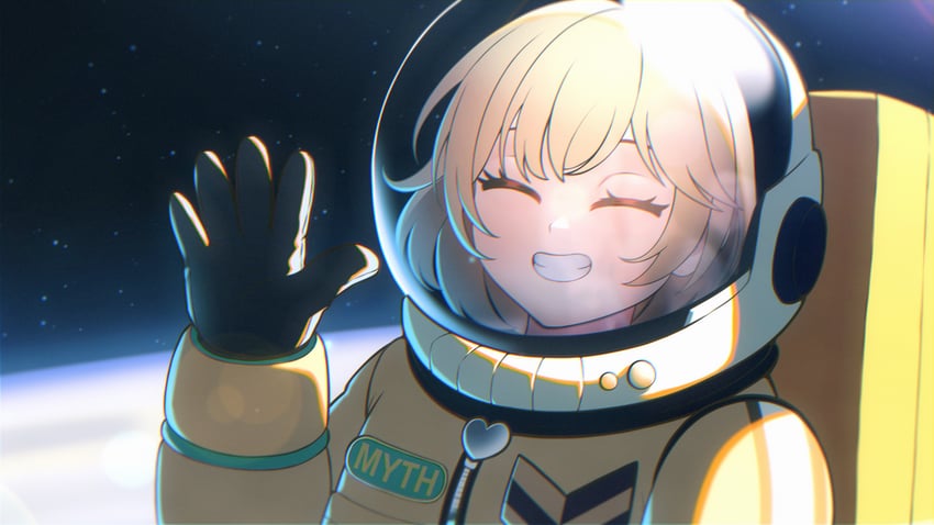 watson amelia (hololive and 1 more) drawn by cipher4109