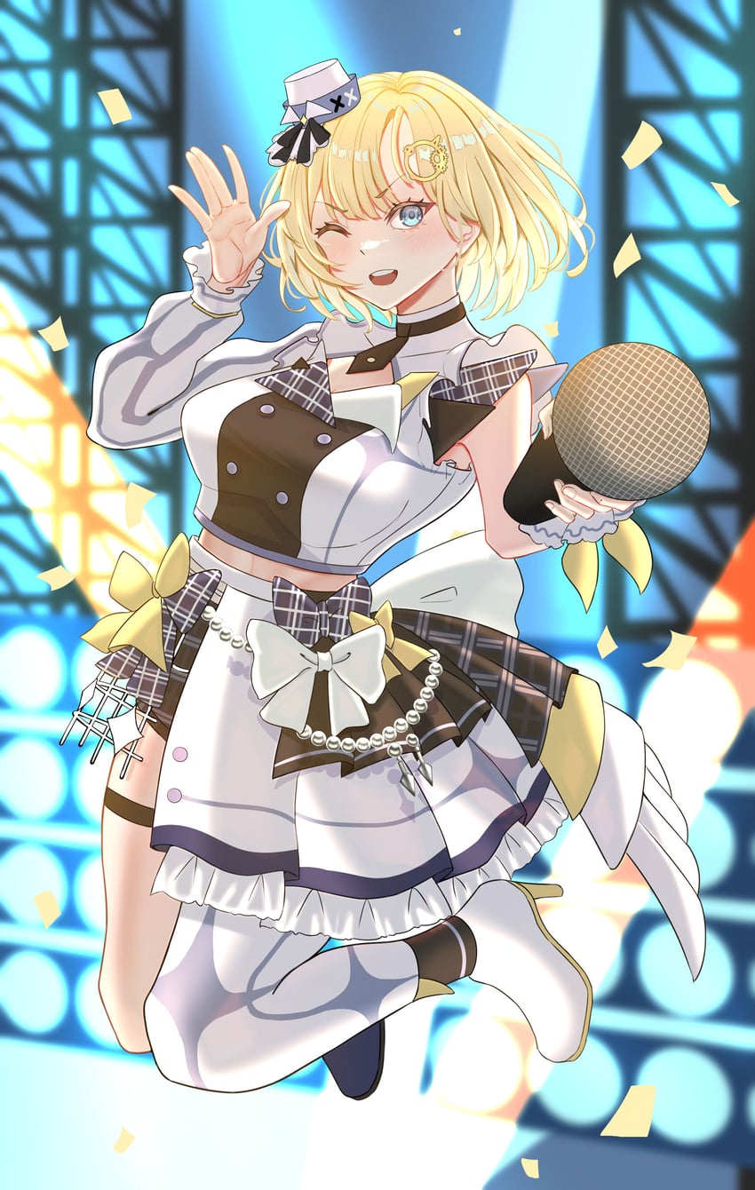 watson amelia (hololive and 1 more) drawn by oursong_(kiam_pis)