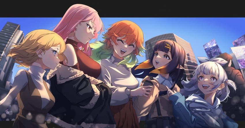 gawr gura, mori calliope, ninomae ina'nis, takanashi kiara, and watson amelia (hololive and 1 more) drawn by kopicat