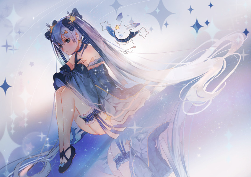 hatsune miku, yuki miku, and rabbit yukine (vocaloid) drawn by naru_(ul)