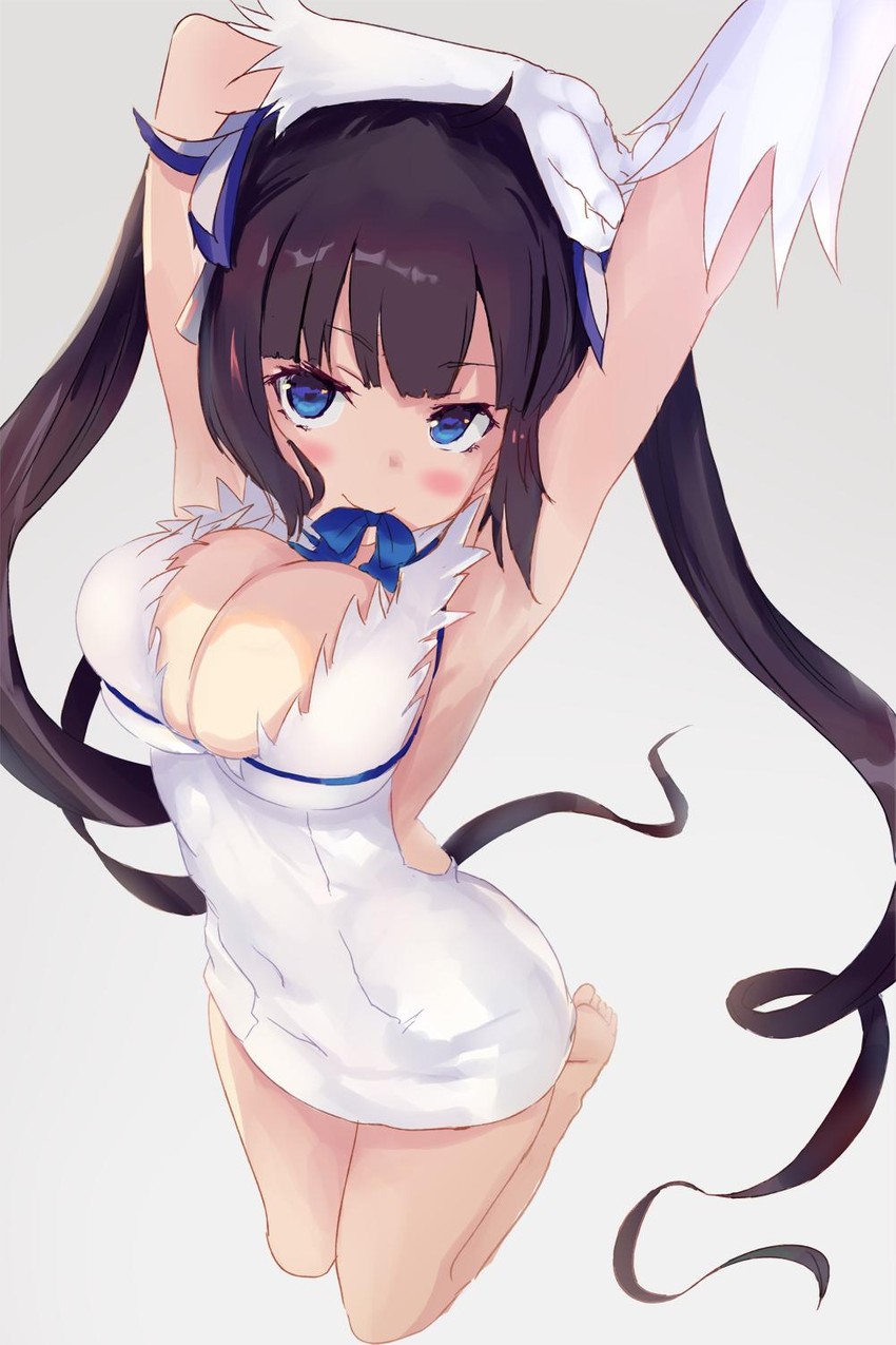 hestia (dungeon ni deai wo motomeru no wa machigatteiru darou ka) drawn by nishin_(nsn_0822)