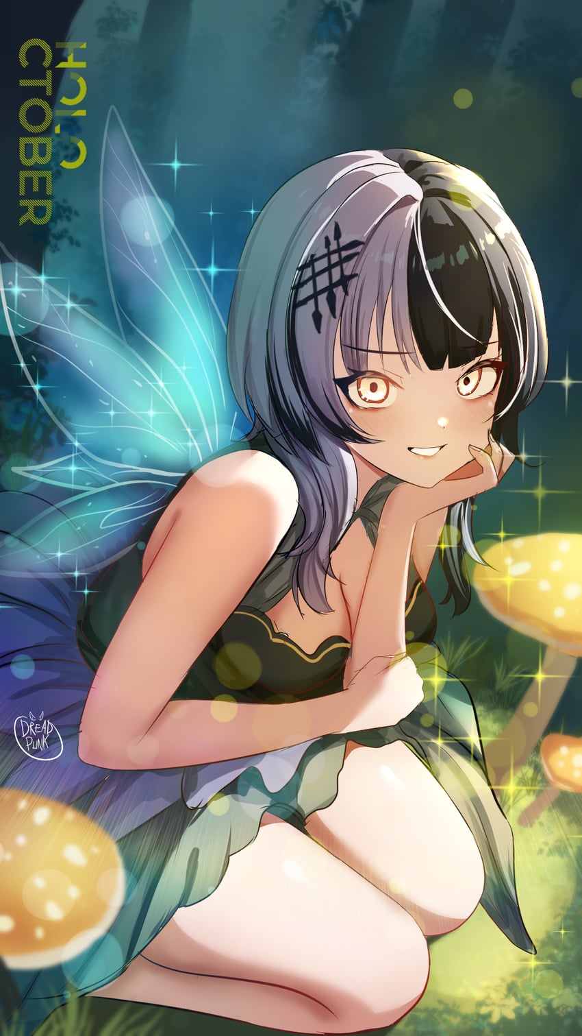shiori novella (hololive and 1 more) drawn by dreadpunk