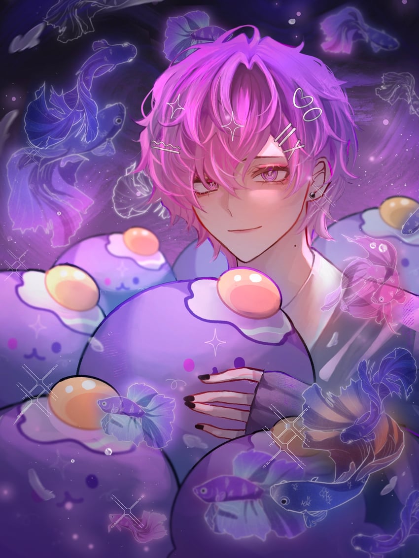 uki violeta and stargazer (nijisanji and 1 more) drawn by maisuie