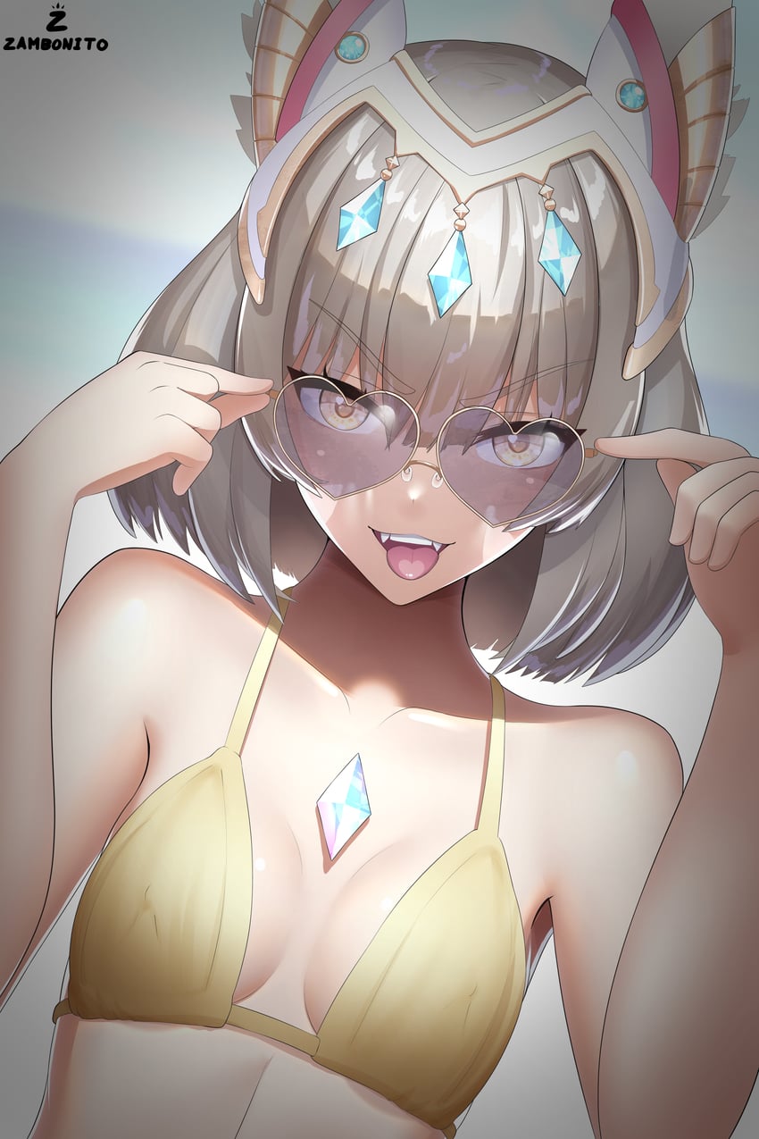 nia (xenoblade chronicles and 1 more) drawn by zambonito