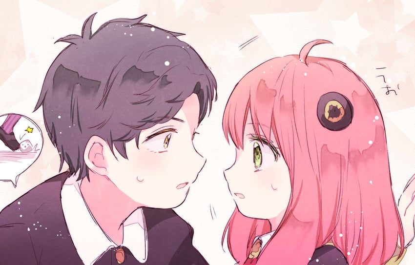 anya and damian desmond (spy x family) drawn by pikopukox