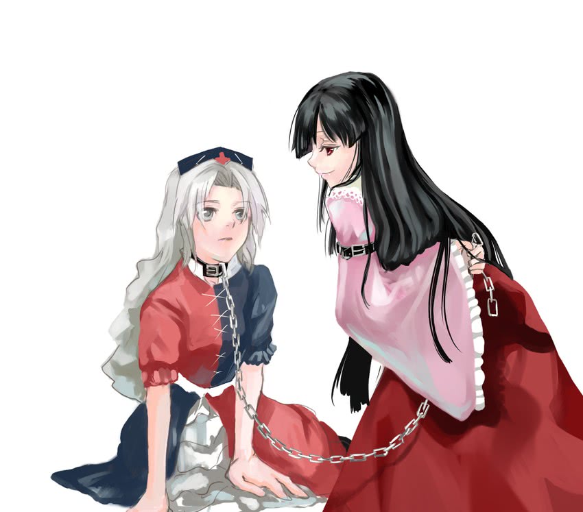 houraisan kaguya and yagokoro eirin (touhou) drawn by mosuke