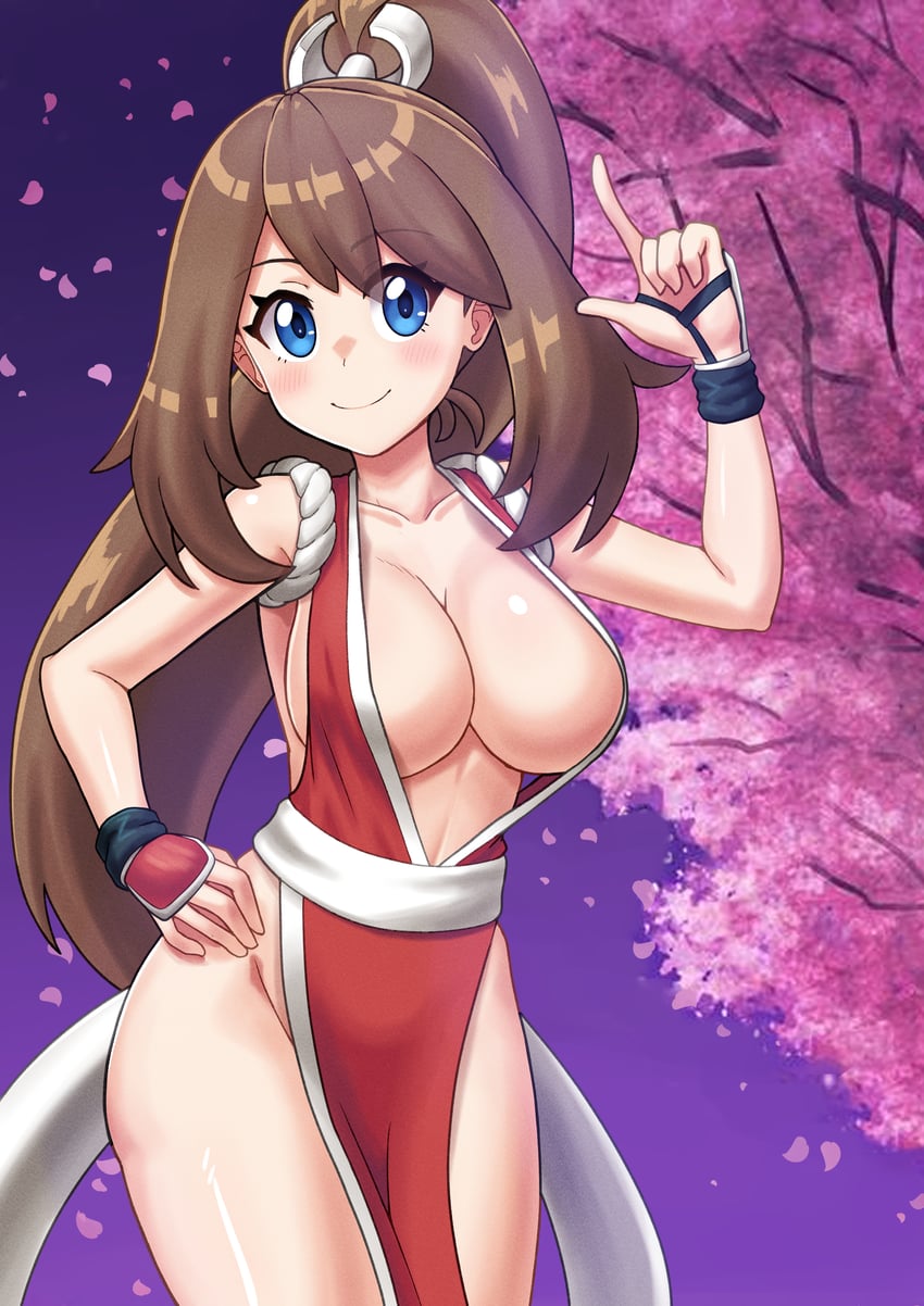 may and shiranui mai (pokemon and 2 more) drawn by els_(ljhlee12)