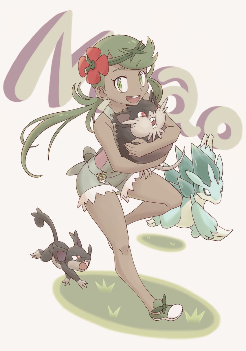mallow, alolan sandslash, alolan rattata, and alolan raticate (pokemon and 1 more) drawn by nomura_(buroriidesu)