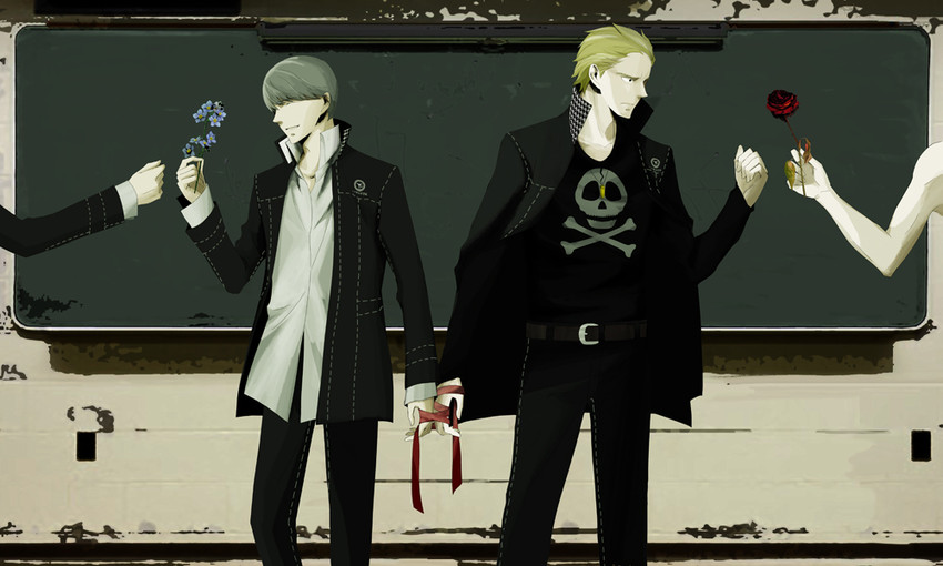 narukami yu and tatsumi kanji (persona and 1 more) drawn by ico_pix