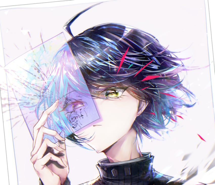 saihara shuichi (danganronpa and 1 more) drawn by goto_(sep)