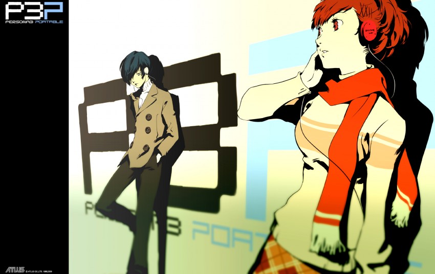 yuuki makoto and shiomi kotone (persona and 2 more) drawn by soejima_shigenori