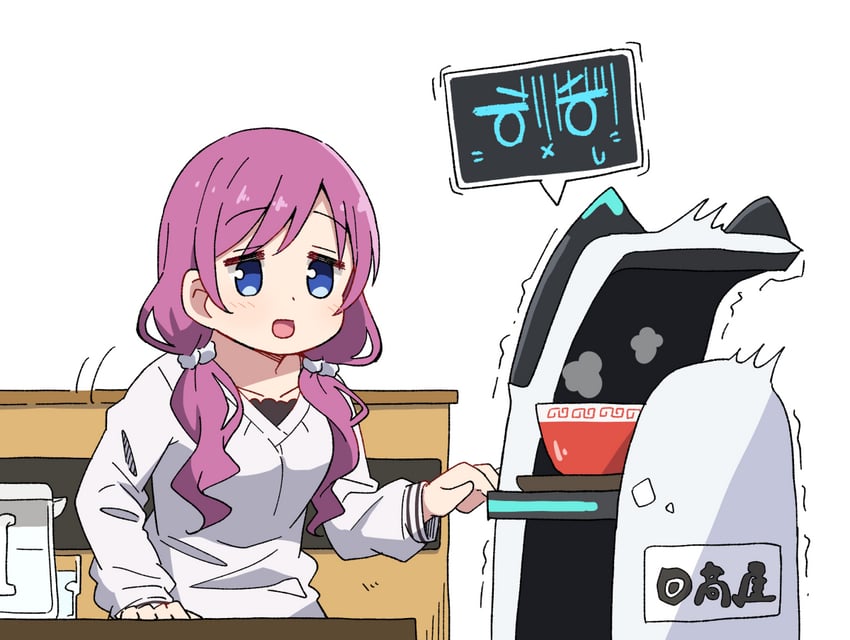 bellabot and karede yura (gochuumon wa usagi desu ka? and 1 more) drawn by mohei