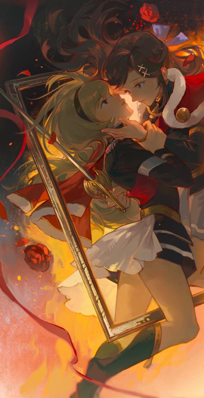 saijou claudine and tendou maya (shoujo kageki revue starlight) drawn by ziyuan_zuan