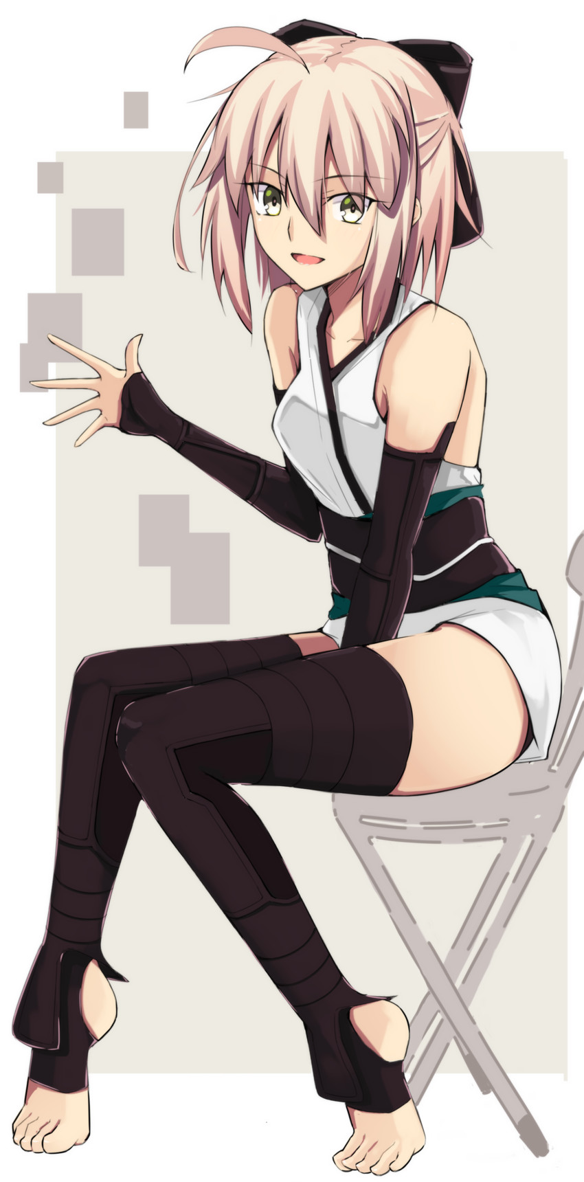okita souji (fate and 1 more) drawn by yuchio