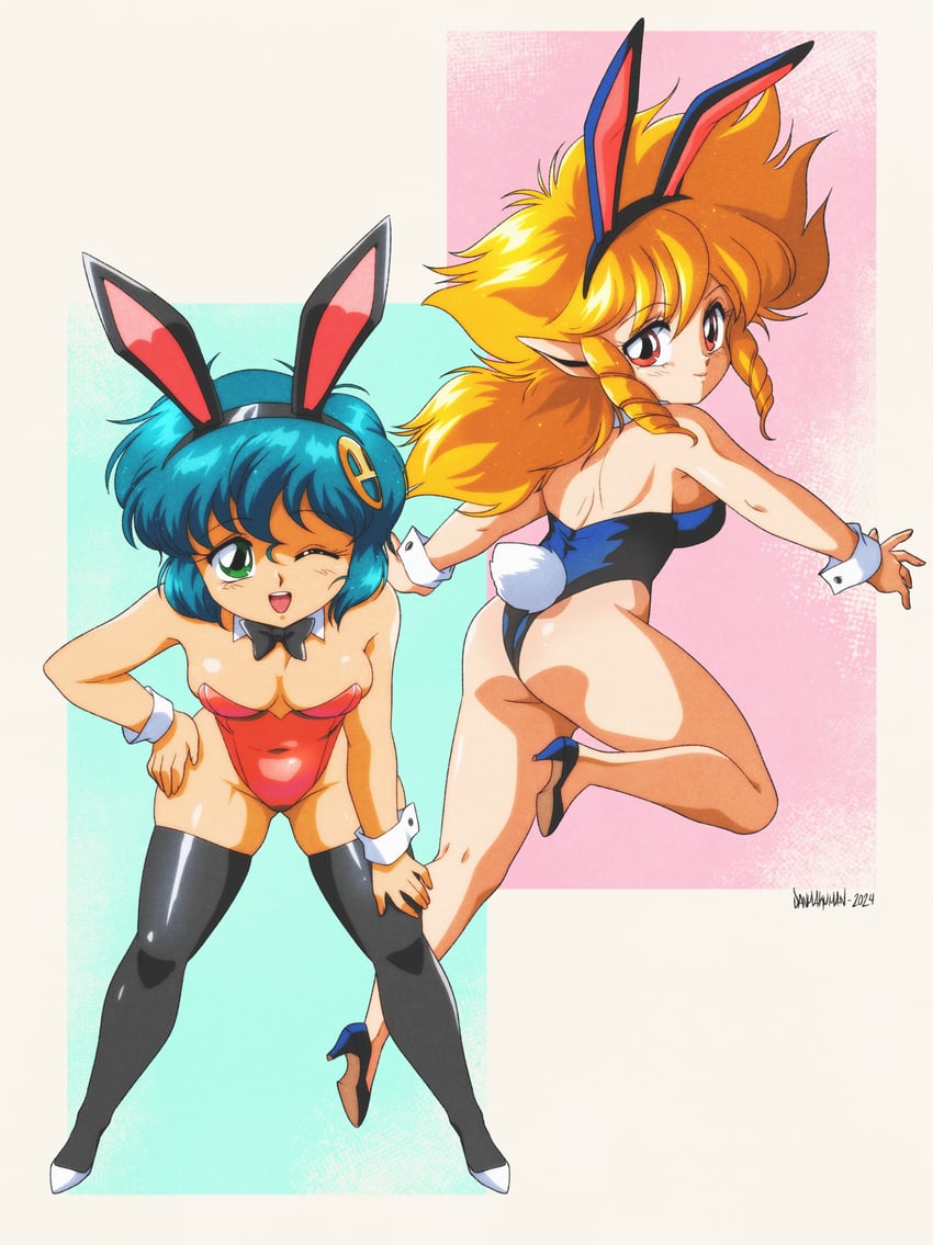 iczer-1 and kanou nagisa (iczer and 1 more) drawn by danmakuman