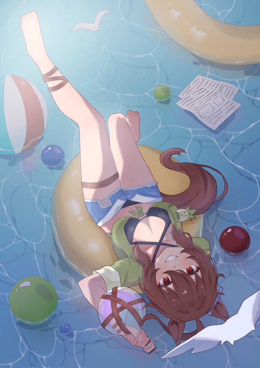 agnes tachyon and kii-kun (umamusume) drawn by nanaken_(qijian23092715)