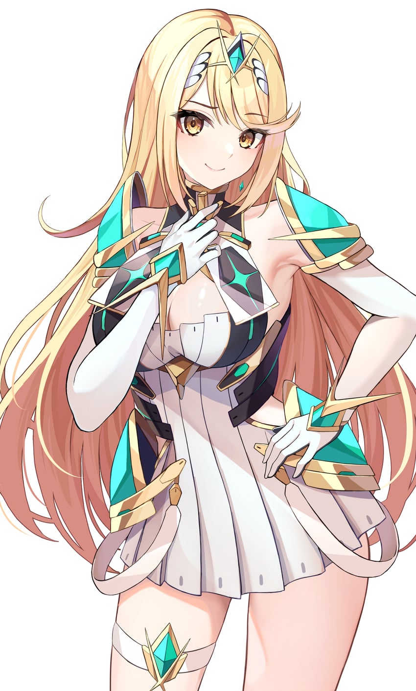mythra (xenoblade chronicles and 1 more) drawn by kaede_(maple4rt)