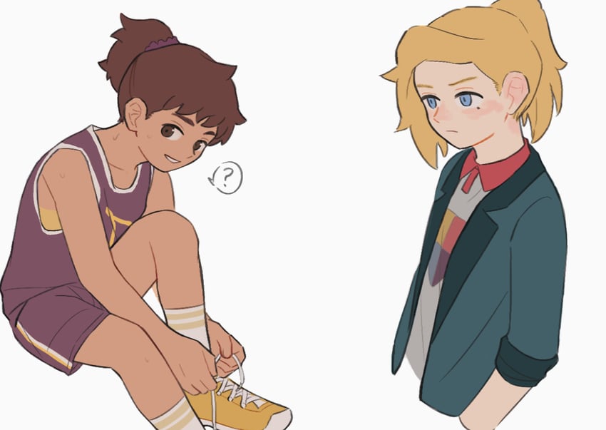 sasha waybright and anne boonchuy (amphibia) drawn by drunkfood_d