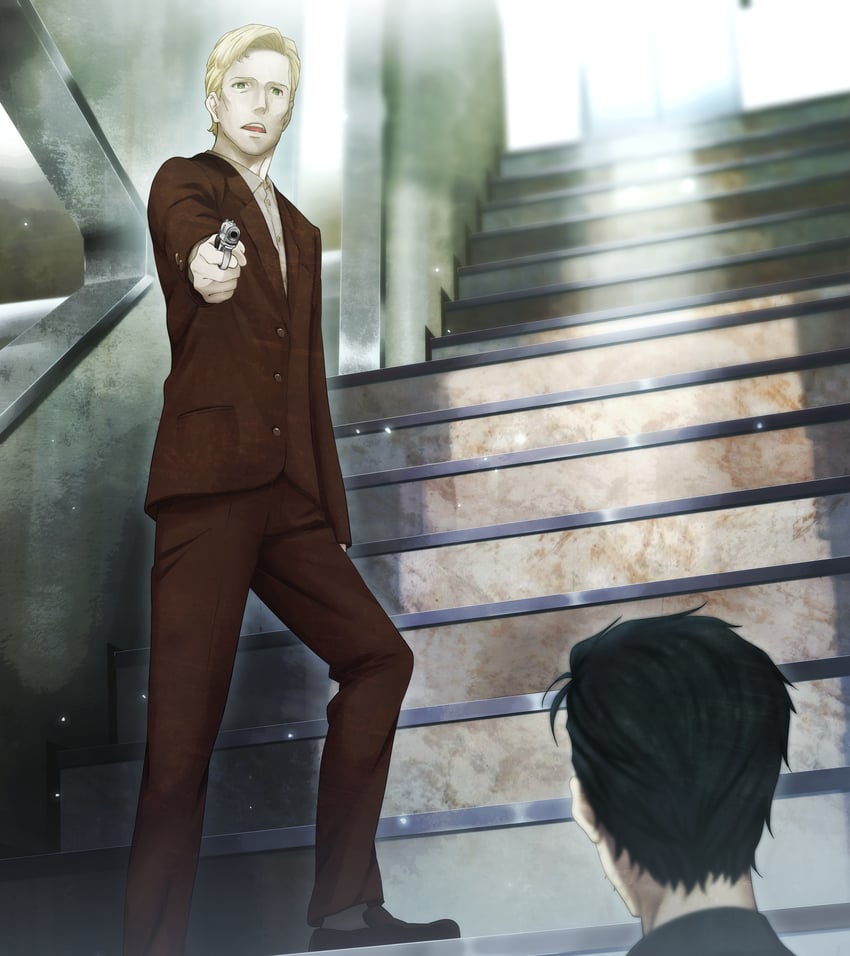 okabe rintarou and alexis leskinen (steins;gate and 1 more) drawn by huke