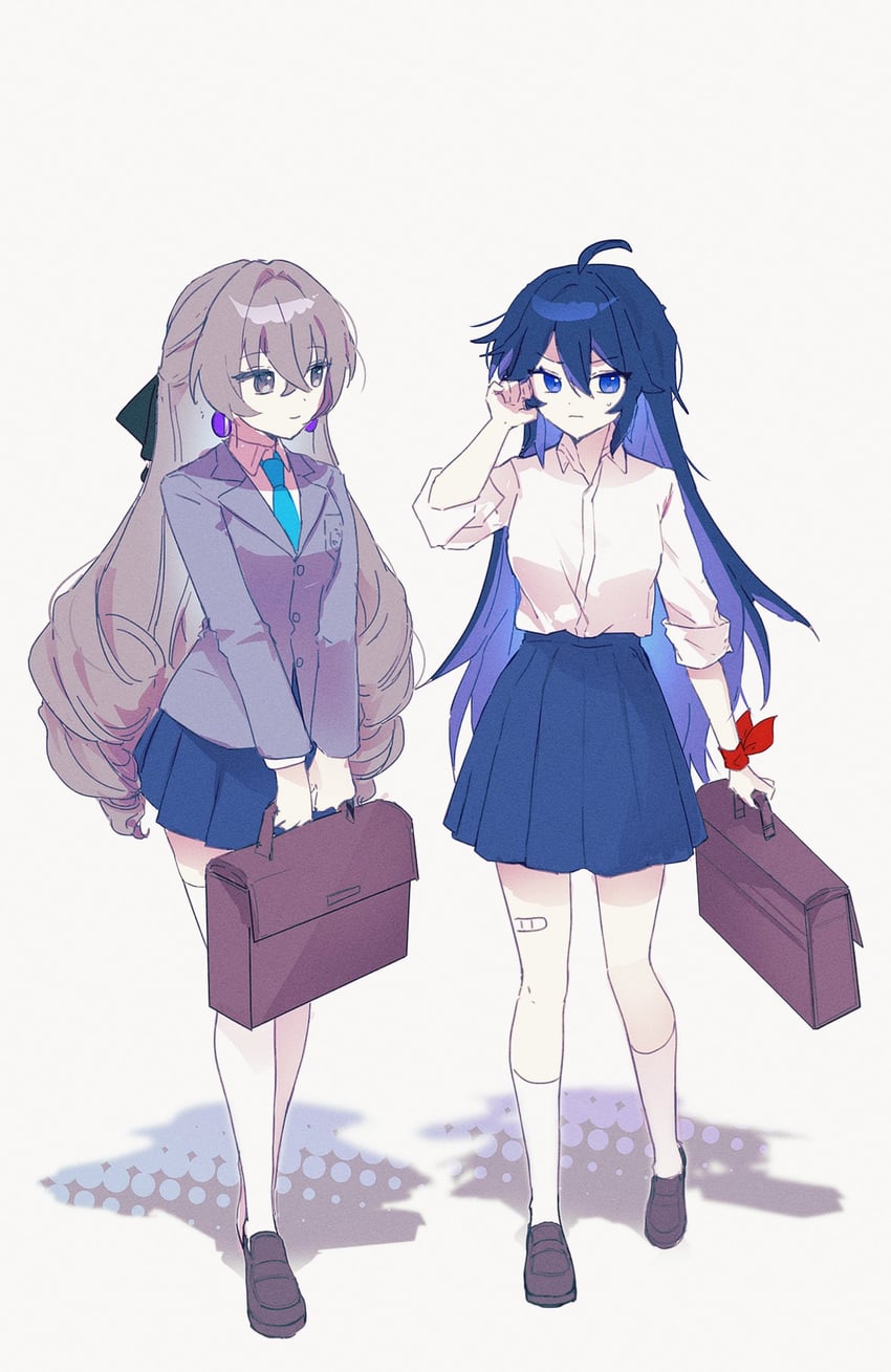 bronya rand and seele (honkai and 1 more) drawn by z_gye0ng