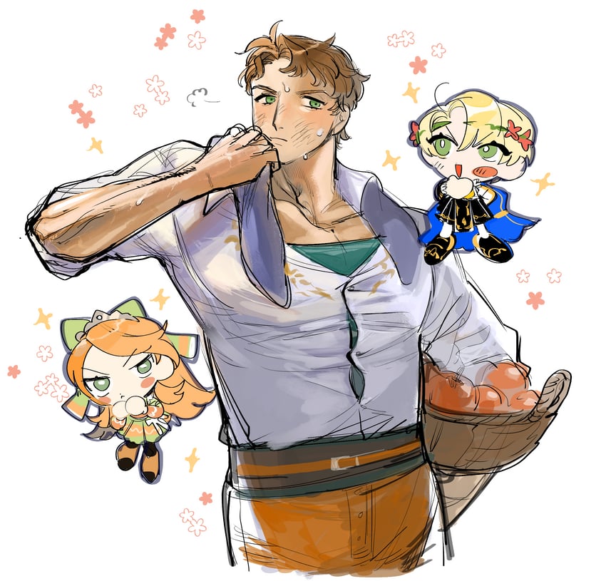 etie, alfred, and boucheron (fire emblem and 1 more) drawn by mochako_(motyako_1005)