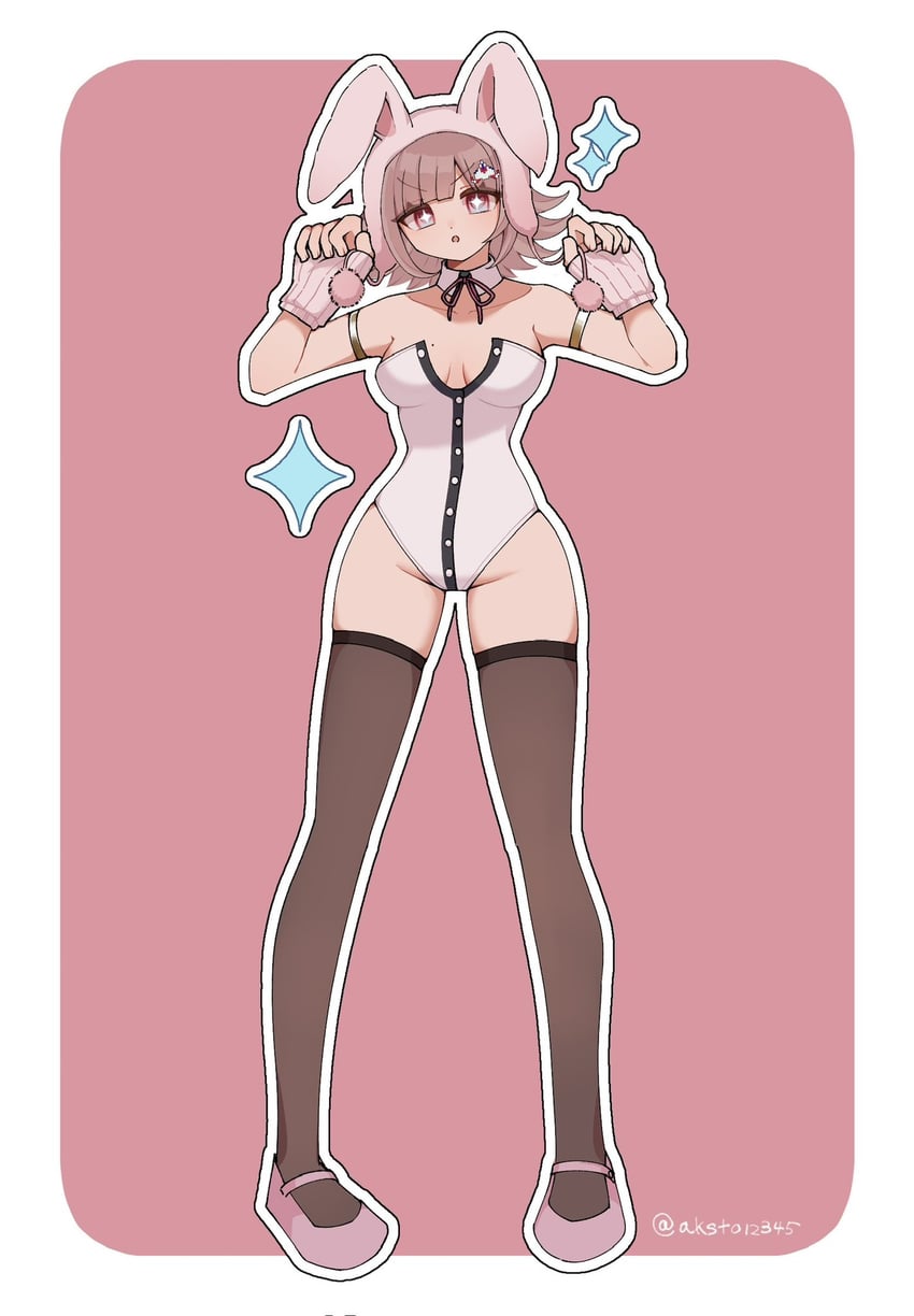 nanami chiaki (danganronpa and 2 more) drawn by mi_shengwu_3.2_hao