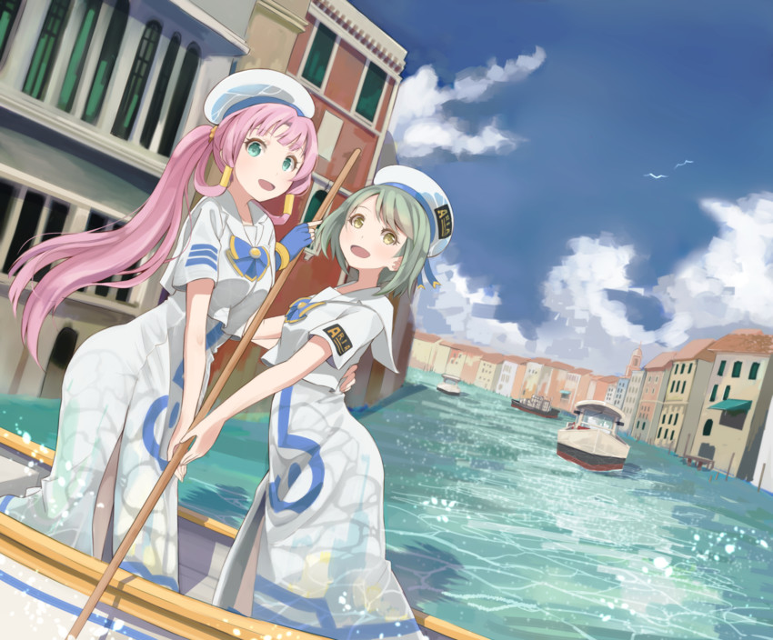mizunashi akari and aino ai (aria and 1 more) drawn by hinoshita_akame