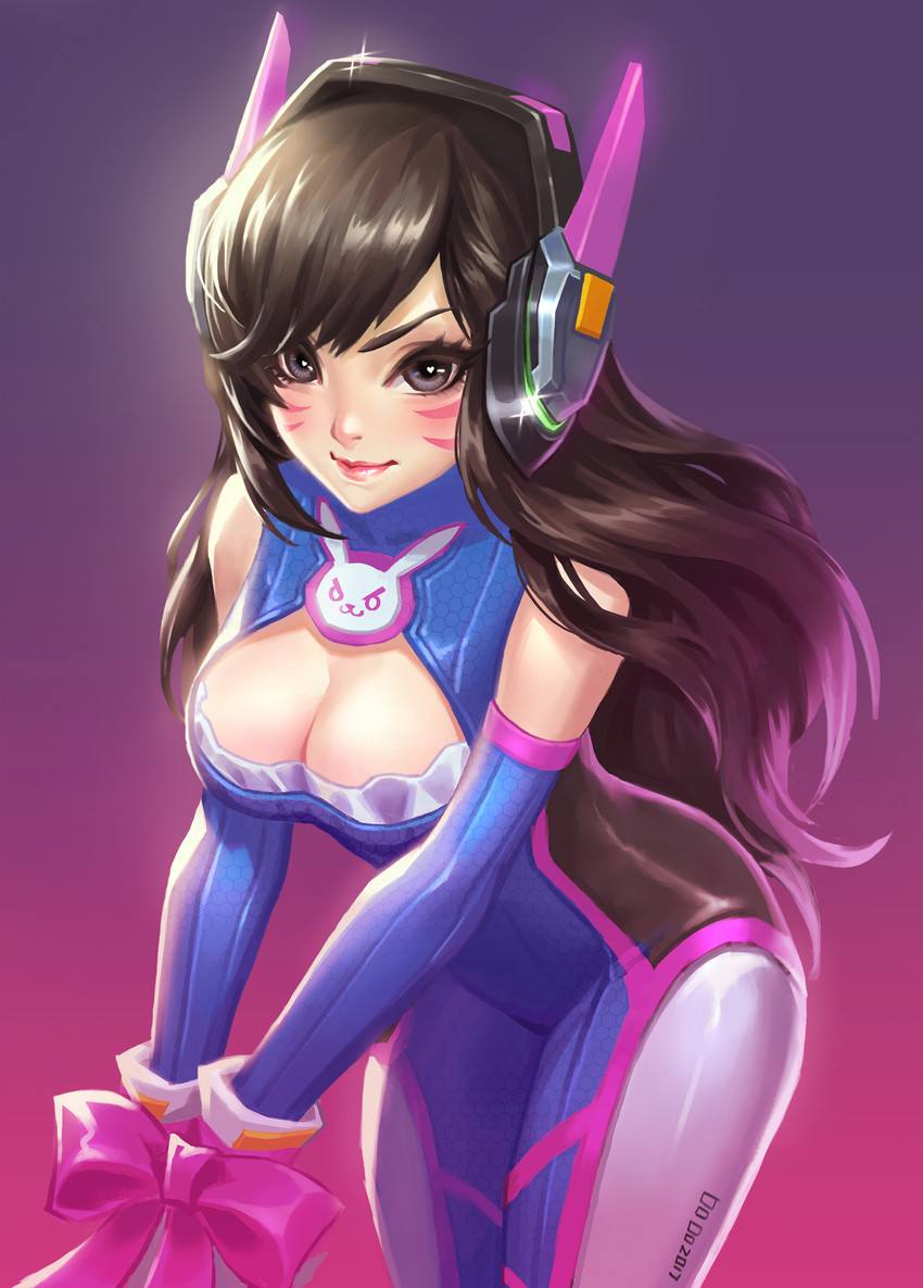 d.va (overwatch and 1 more) drawn by dodo_huang